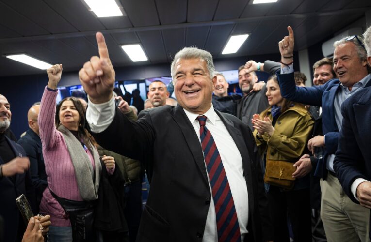 Joan Laporta gana elecciones del FC Barcelona con amplia mayoría pese a baja participación