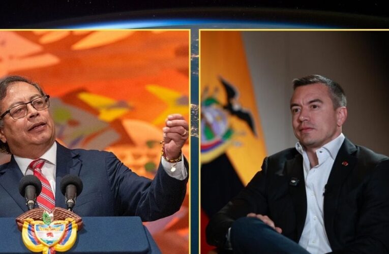 Petro acusa a Ecuador de bombardear Colombia; Noboa lo niega
