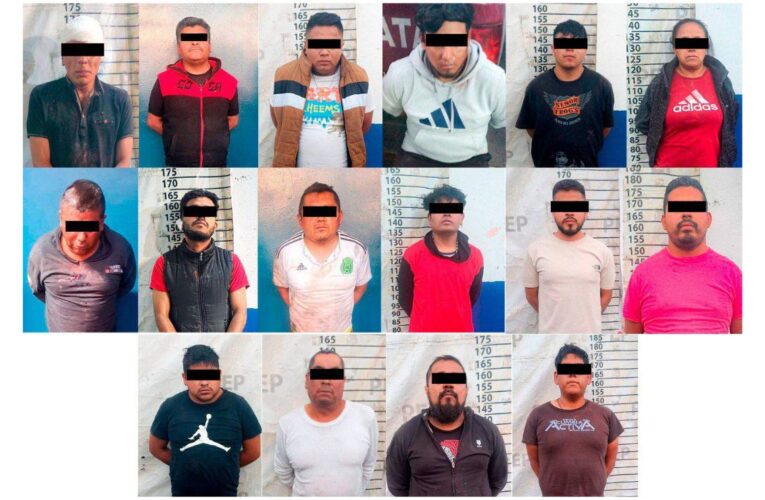 Detienen en Puebla a 16 presuntos integrantes de La Familia Michoacana por extorsión