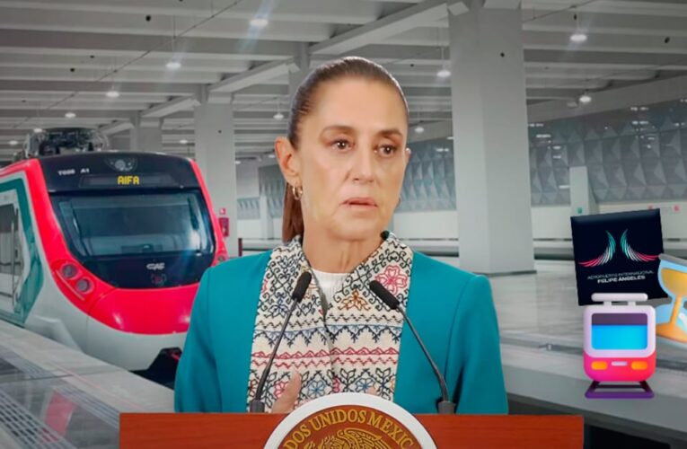 Sheinbaum confirma retraso de semanas en inauguración del ramal Lechería-AIFA por falta de certificación