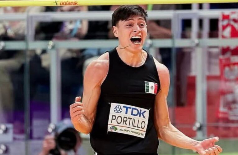 Erick Portillo hace historia y gana plata para México en Mundial de Atletismo Bajo Techo