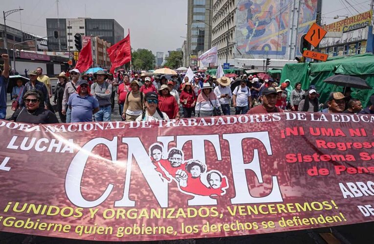 CNTE inicia paro nacional de 72 horas con marcha en CDMX