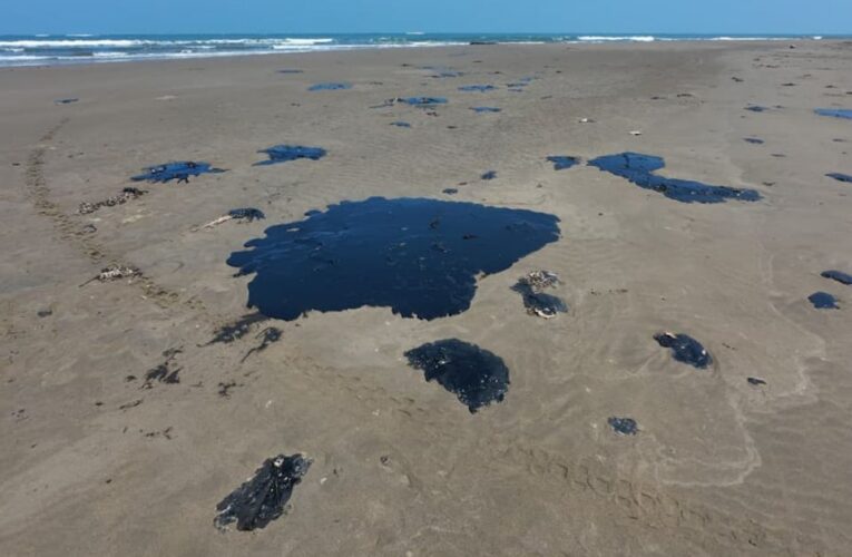 Reportan recolección de 128 toneladas de residuos tras derrame en litoral veracruzano