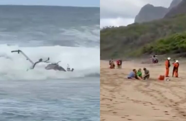 Helicóptero turístico se estrella en océano Pacífico en Hawái; dejan tres fallecidos