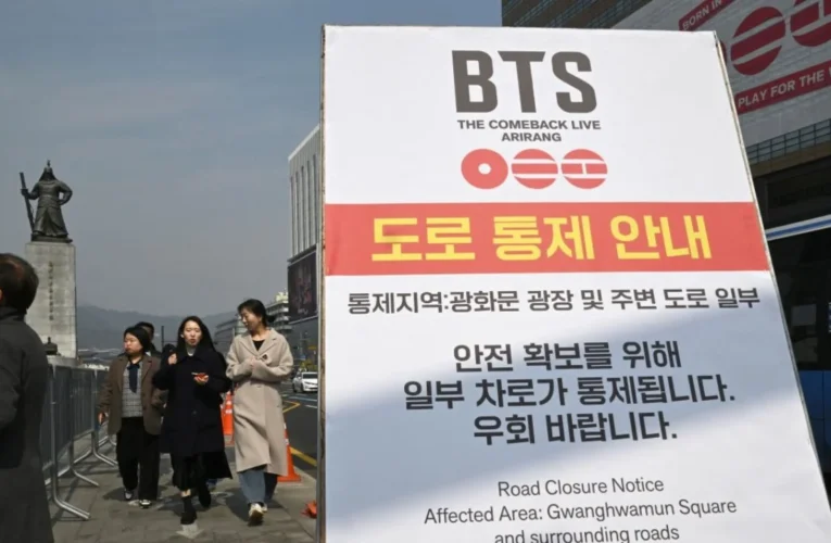 Embajada de México en Corea del Sur emite alerta de seguridad por concierto de BTS