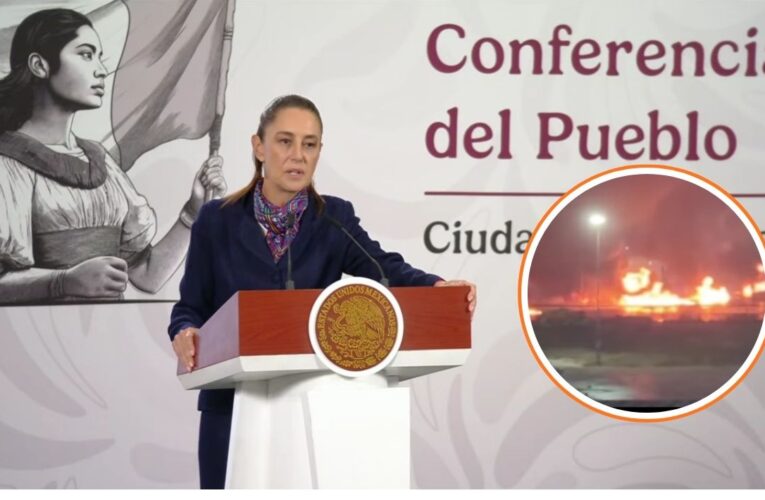 Incendio en Dos Bocas deja cinco muertos; Sheinbaum pide reubicar escuela cercana