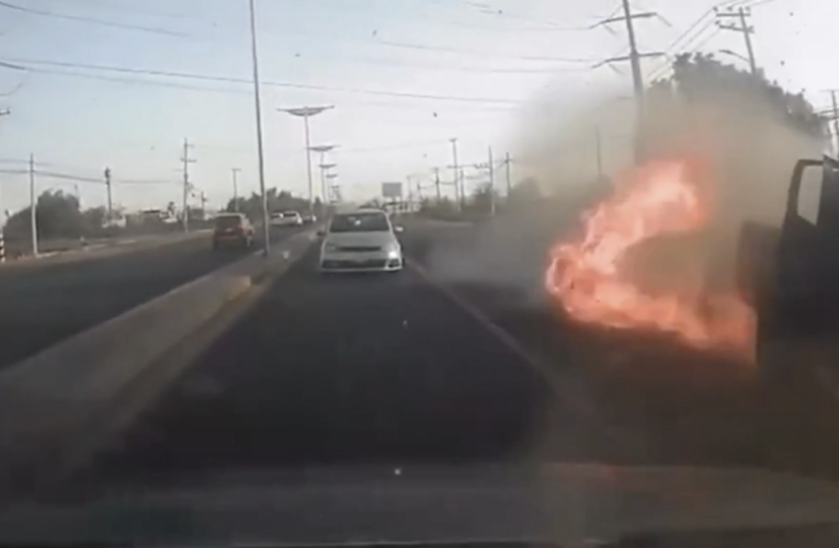 Explosión de camioneta en carretera México-Pachuca deja dos muertos; uno identificado como presunto operador del Cártel de Sinaloa