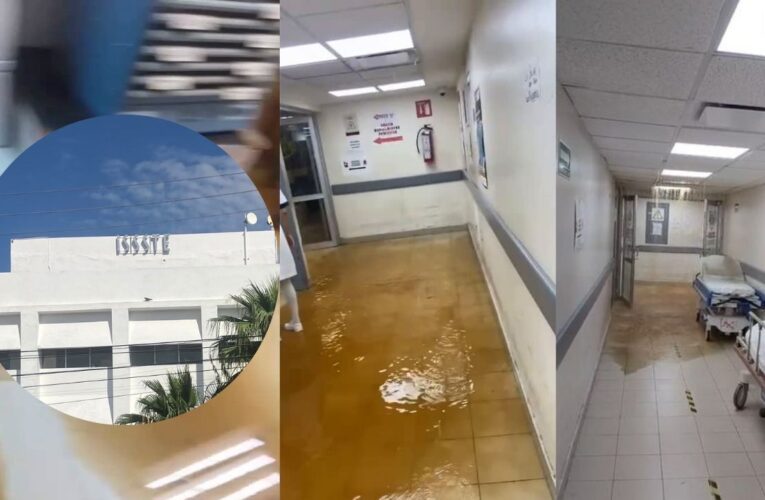 Fuga de agua provoca inundación en áreas críticas del ISSSTE Gómez Palacio