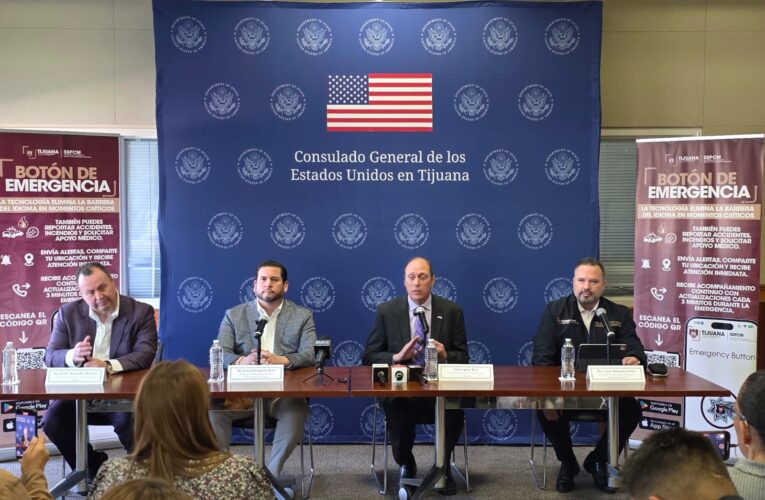 Tijuana relanza botón de emergencia digital bilingüe para turistas estadounidenses