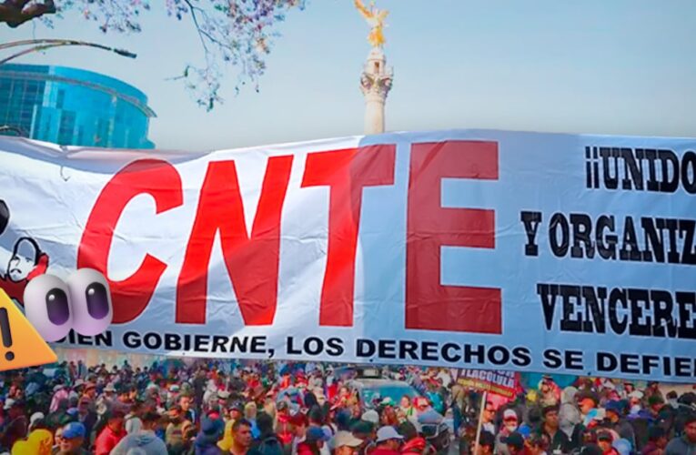 CNTE realiza paro y marchas en CDMX para exigir reforma al sistema de pensiones