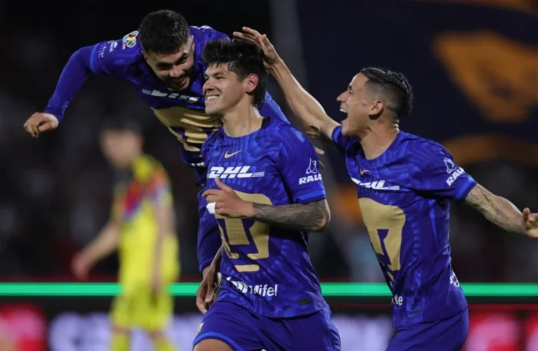 Pumas derrota 1-0 al América con gol de penal en el minuto 95 del Clásico Capitalino