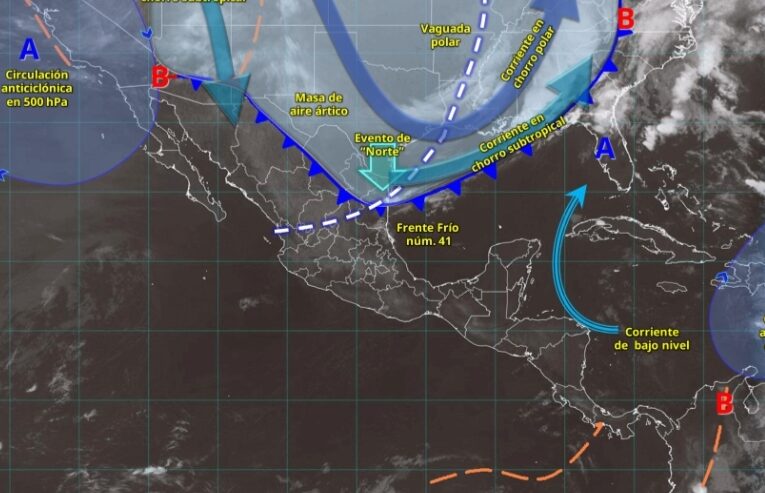 Pronostican Norte intenso con vientos de hasta 120 km/h en Golfo de México