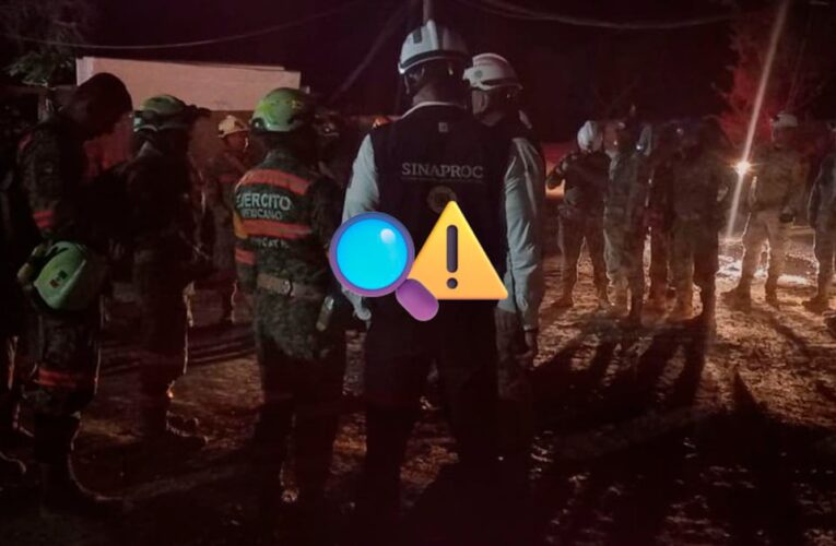 Rescate ininterrumpido en mina Santa Fe: más de 300 elementos buscan a cuatro mineros atrapados en Sinaloa