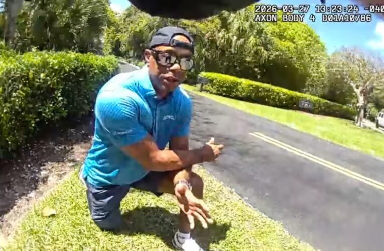 Difunden video del arresto de Tiger Woods tras accidente con hallazgo de opioides