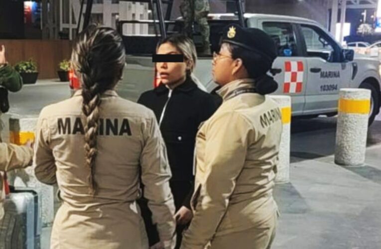 Detienen en el AICM a mujer colombiana con cocaína oculta en frascos cosméticos